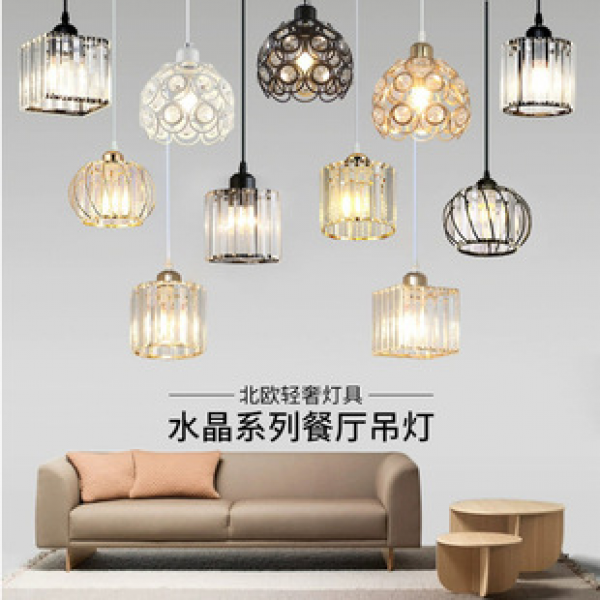 Cross border modern minimalist living room pendant light, dining room master bedroom ceiling light, internet famous aisle light, three headed pendant light