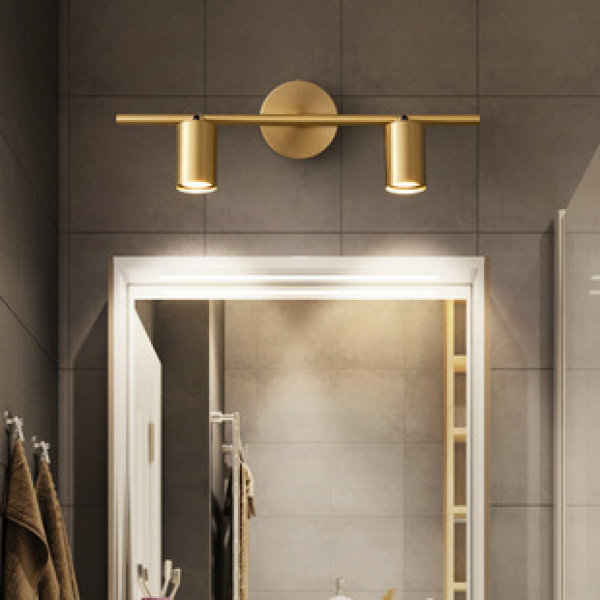 Nordic minimalist wall lamp, living room background wall, all copper spotlight, bathroom mirror, front light, corridor, bedroom, bedside light