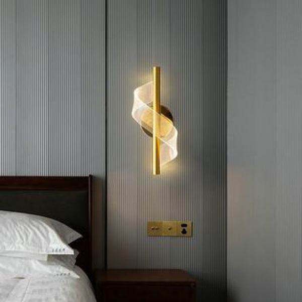 Modern minimalist bedroom bedside lamp corridor corridor lamp creative personality master bedroom bedside wall lamp internet famous decorative wall lamp