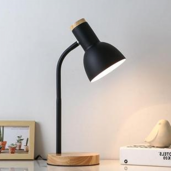 Nordic desk lamp, study specific student dormitory eye protection lamp, creative and simple bedroom ins, girls' plug-in bedside lamp