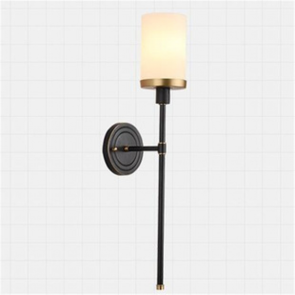Cross border popular foreign trade hot selling postmodern light luxury glass lamp KTV corridor living room wall lamp personality all copper