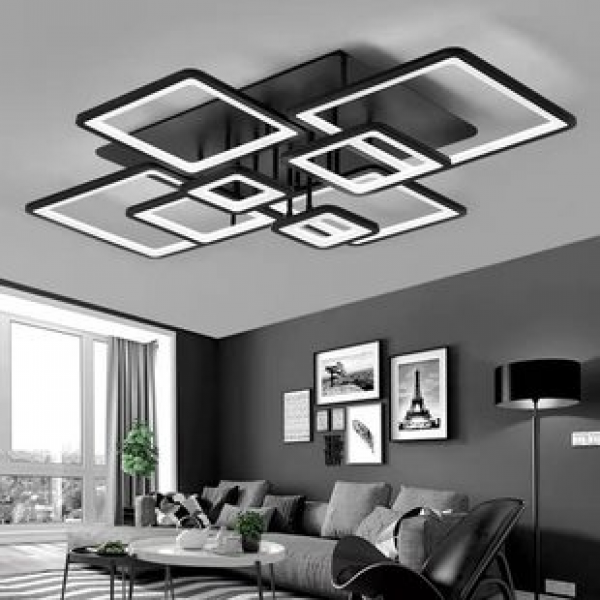 Creative Home Study Living Room Lighting LED Ceiling Light Unlimited Dimming Sky City Room Light Bedroom AI Language