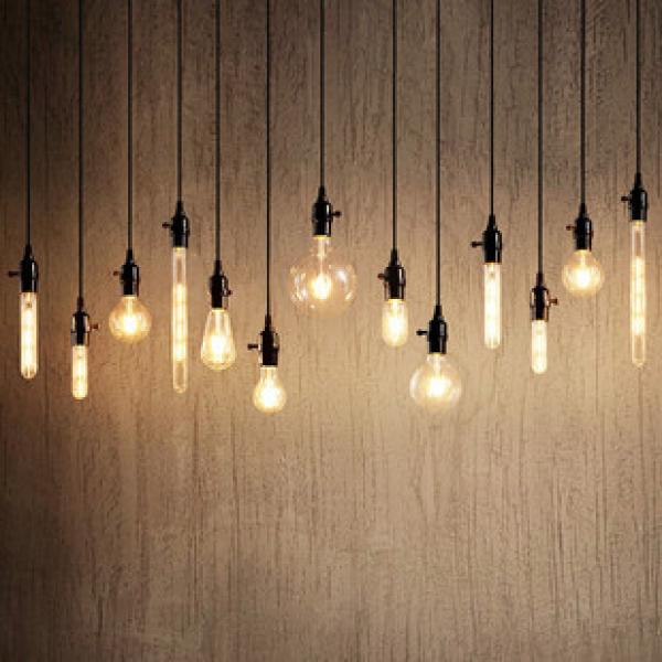 E27 screw LED bulb Edison light source single lamp creative shop bar counter restaurant with plug switch pendant light
