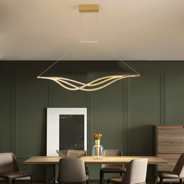 Nordic LED minimalist creative design pendant light modern art personalized bar counter front desk restaurant long line lighting fixtures