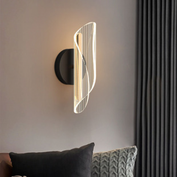 Acrylic wall lamp flowing light living room background wall atmosphere bar homestay creative bedroom bedside hotel staircase light