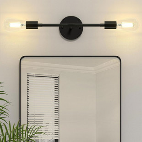 Cross border American minimalist industrial style bathroom mirror headlights, bedroom bedside lights, corridor lights, 110V wall lights