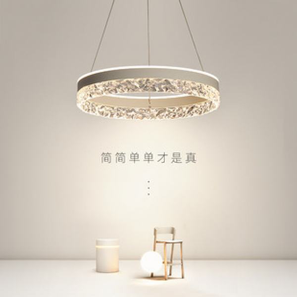Full spectrum master bedroom pendant light minimalist luxury light minimalist room study circular pendant light modern LED bedroom master light