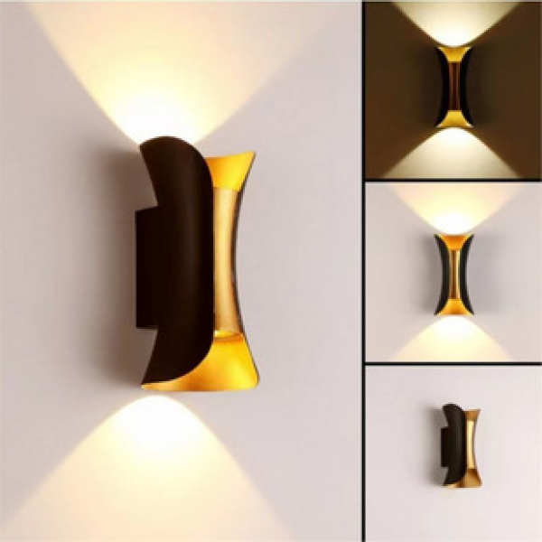 Simple outdoor small waist wall lamp, outdoor dual head wall lamp, light luxury indoor staircase wall, courtyard bedside bedroom lamp