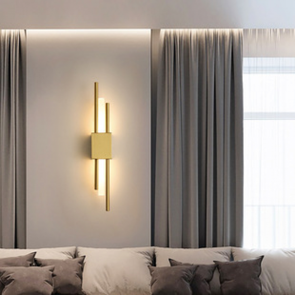 Wall lamp, bedroom bedside lamp, simple and minimalist light luxury living room, staircase room, creative internet famous TV background wall lamp