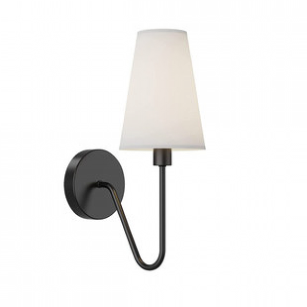 American style rural single head double head wall lamp with iron cloth cover, bedroom bedside wall lamp, hotel room lamp, cross-border Amazon
