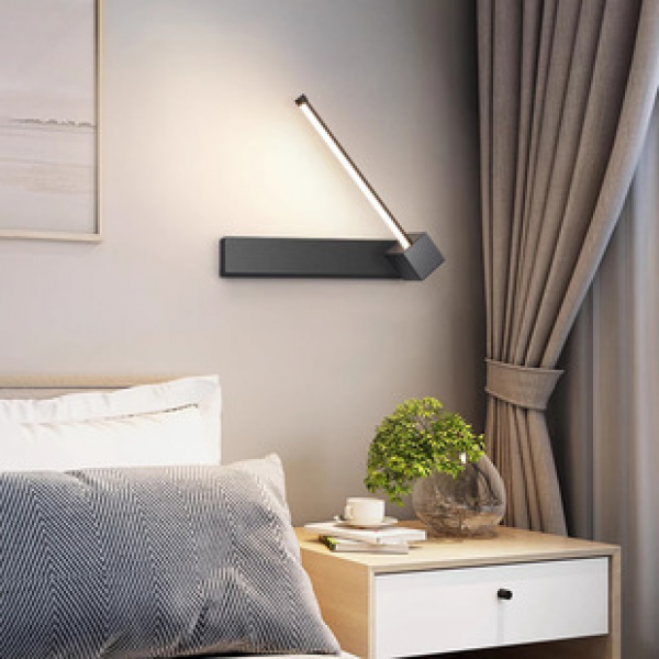 Wall lamp, bedroom, indoor bedside lamp, simple Nordic creative personality, internet celebrity, study background wall, Zhongshan lighting fixture