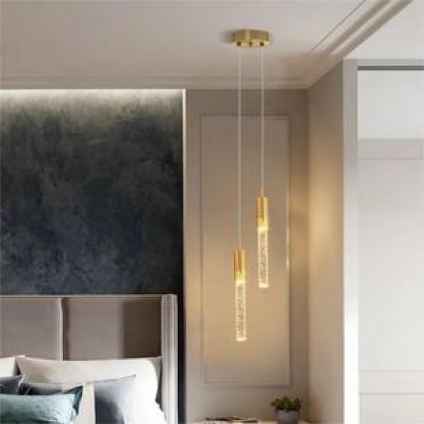 Living room chandelier, post-modern minimalist home villa, dining room, bedroom, light luxury crystal lighting, foreign trade Amazon lighting