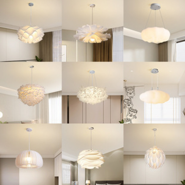 Modern Nordic pendant light, minimalist restaurant lighting, warm and creative living room lighting, internet famous children's room lighting, master bedroom lighting