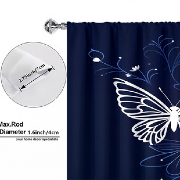 2PCS curtain factory distributes 3D digital printing cross-border Amazon curtain hot selling patterns