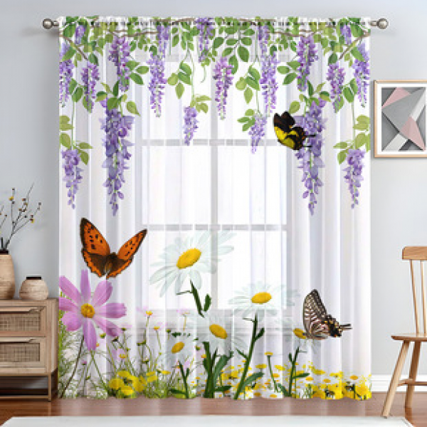 1pc New Love Valentine's Day Element Pattern Window Screen 3D Digital Printing Manufacturer Direct Sales Decorative Rod Wearing Window Screen