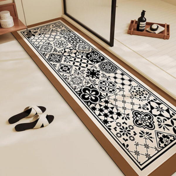 High grade diatomaceous earth bathroom floor mat, anti slip and absorbent quick drying foot mat, wear-resistant and dirt resistant special door mat