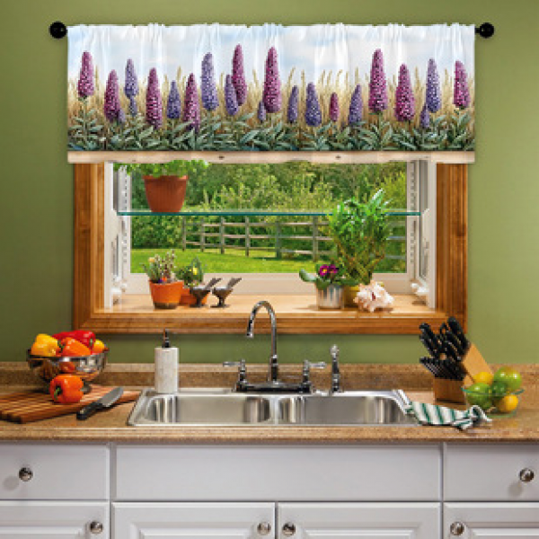 1pcs Kitchen Short Curtain Cartoon Pattern Cross border Hot Selling Factory Direct Supply 3D Digital Printing Waterproof and Oil proof