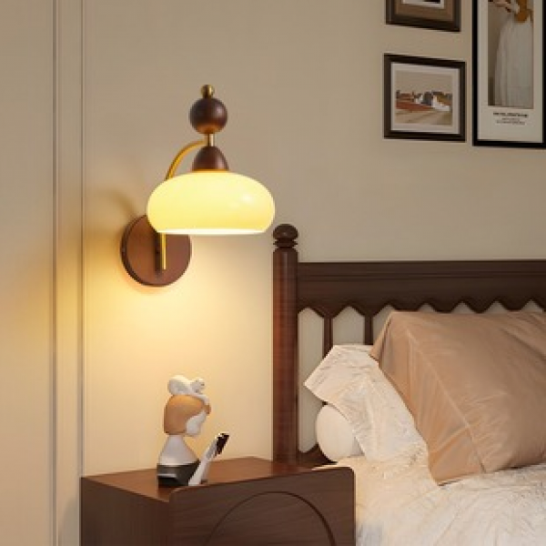 Cross border French living room background wall lamp painting American light luxury bedroom retro bedside lamp corridor staircase entrance lamp