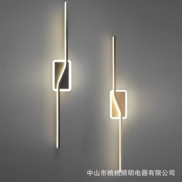 Minimalist Nordic wall lamp bedroom living room modern minimalist light luxury bedside lamp corridor background wall mirror front lighting fixture