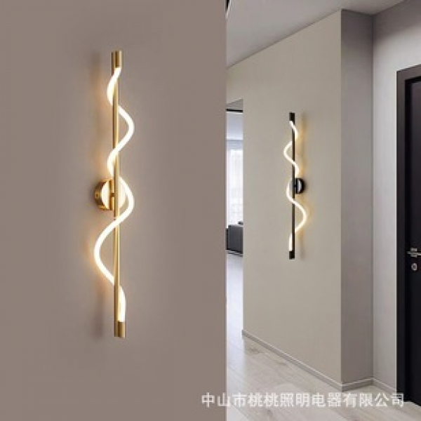 Light luxury postmodern minimalist atmospheric TV background wall lamp, living room wall lamp, aisle lamp, bedroom bedside wall lamp