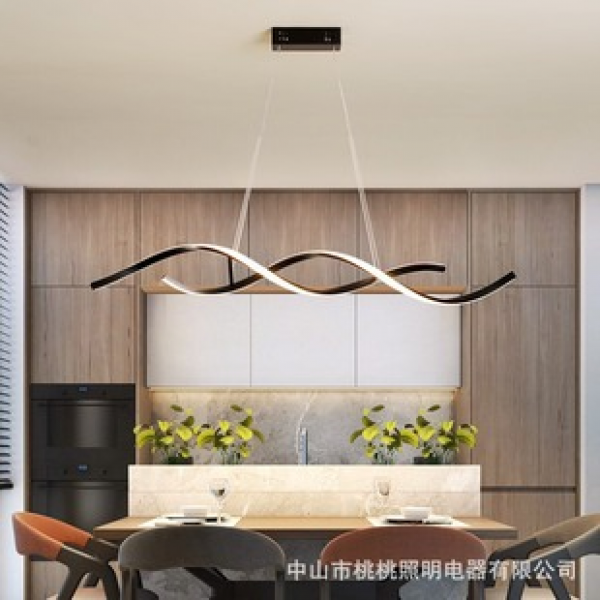 Dining pendant lamp, Nordic modern simple bar, desk lamp, study lamp, personalized creative pendant lamp, cross-border dedicated Fried Dough Twists pendant lamp