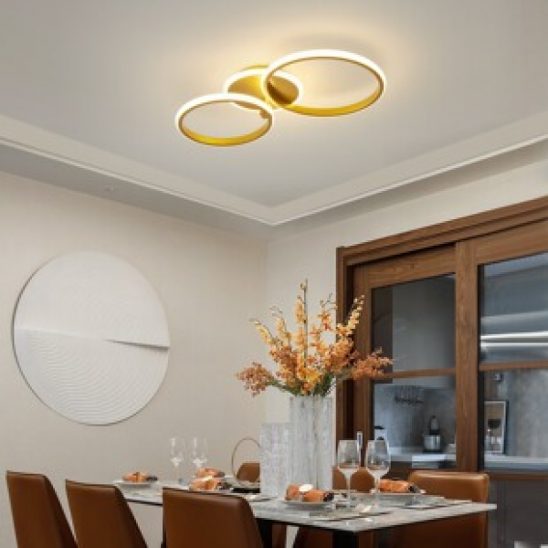 Ceiling light room light simple modern lines geometric LED ceiling light creative Nordic style new ceiling light