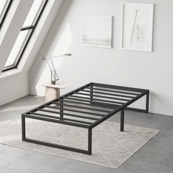 Manufacturer direct sales iron bed minimalist without headboard iron bed board thickened and widened master bedroom large bed modern minimalist single bed
