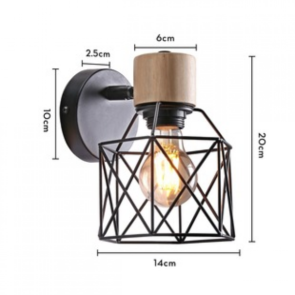 New minimalist wall lamp, modern bedroom lamp, coffee restaurant creative corridor wall lamp, iron Nordic corridor wall lamp