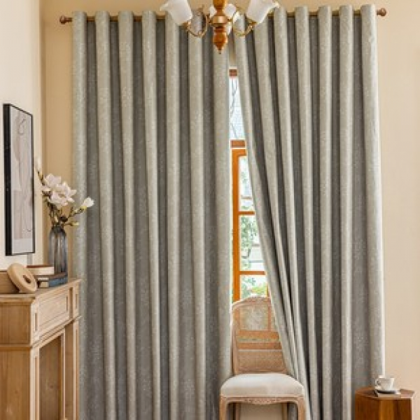 1pc new multi-color laminated printed shading cloth for home use, shading and insulation, thickened living room, bedroom decoration, pole through window