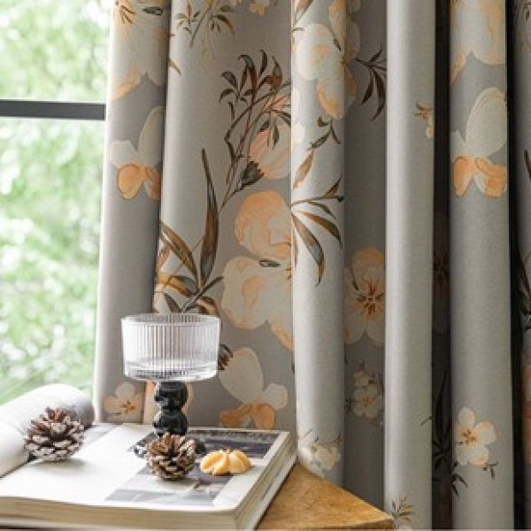1pc new color black gold sunflower shading cloth for home shading and insulation, thickened living room and bedroom decoration, pole wearing