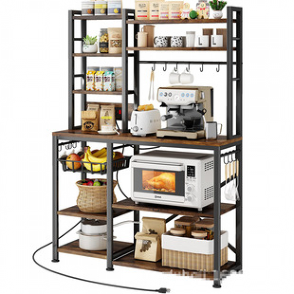 Baking rack, microwave oven bracket, socket type hanging rack, multifunctional wall mounted kitchen hook, storage shelf for items