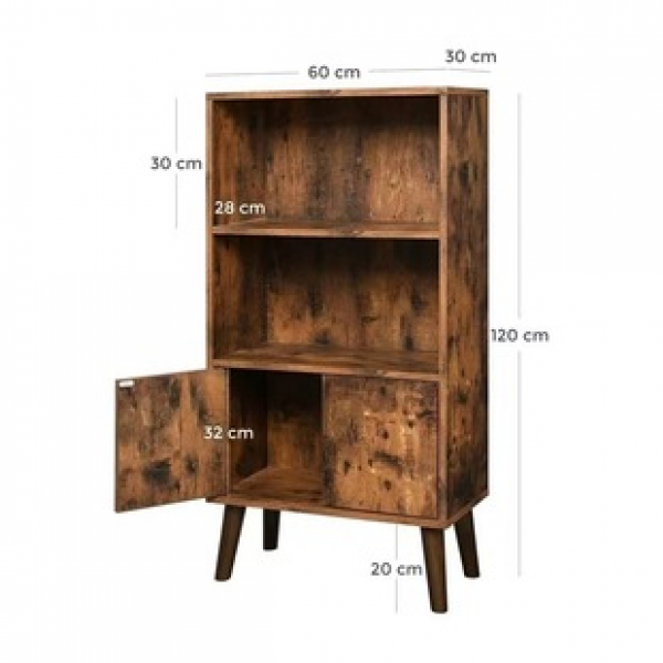 Cross border foreign trade hot selling wooden shelves, study bookshelves, living room double door shelves, small high-rise side cabinets, bookcases