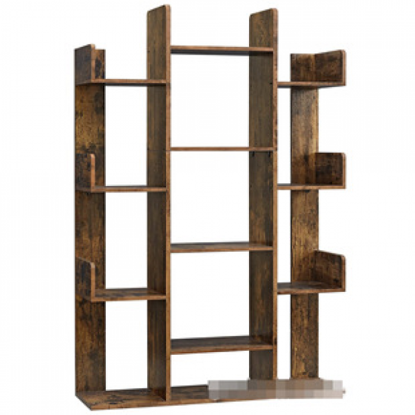 Solid wood bookshelf, modern and minimalist design, floor standing shelf, narrow bookshelf for student storage, living room, bedroom, wall mounted shelf, new