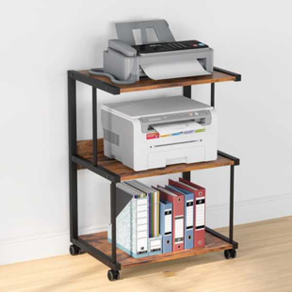 Cross border office printer stand, shredder stand, storage rack with wheels, movable office furniture, coffee table, desk, etc