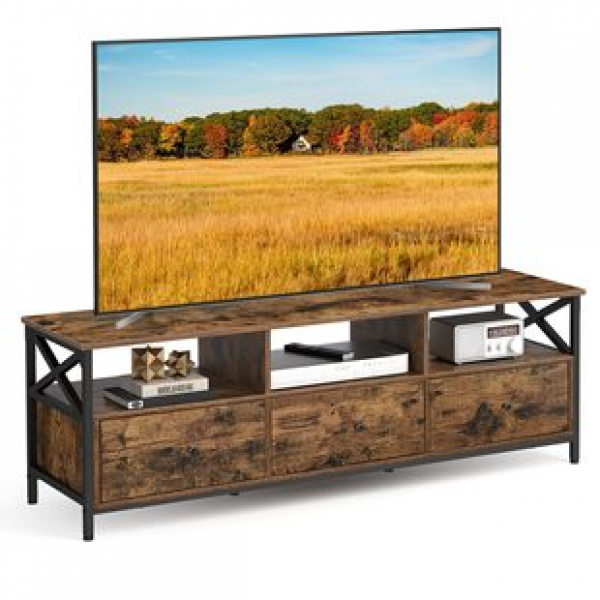 Cross border direct sales industrial wind TV cabinet TV bracket three drawer wooden storage cabinet multifunctional large capacity storage