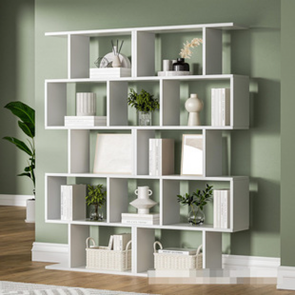 Simple combination bookshelf, bookshelf, storage rack, creative bookshelf, floor standing children's modern minimalist display rack, partition rack, trendy