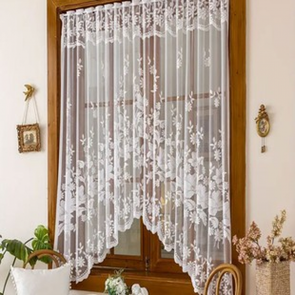 1PC New Peony Window Curtains, Living Room and Bedroom Decoration, Window Screens, Curtains that are Transparent but Not Transparent, Personalized Decoration, Wearing