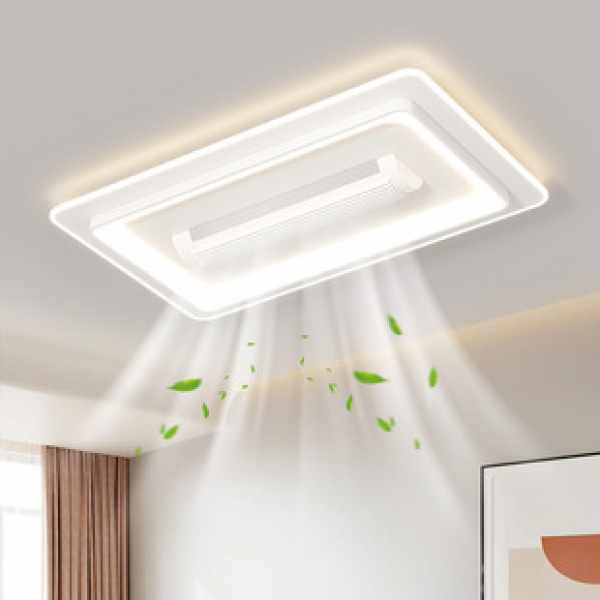 Zhongshan LED Modern Room Ceiling Light Full Spectrum Eye Protection Simple Living Room Dining Room Bedroom Leaf free Fan Lighting