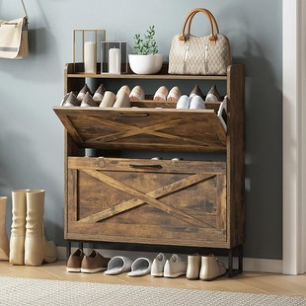 Manufacturer direct sales cross-border shoe cabinet panel furniture industrial entrance entrance shoe cabinet household simple entrance shoe rack storage