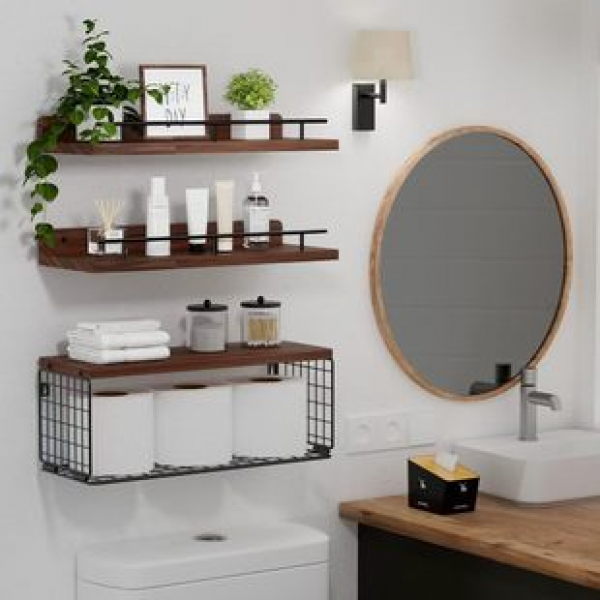 Cross border manufacturer direct sales of new home living room wall decoration shelves, bathroom and washing products storage shelves