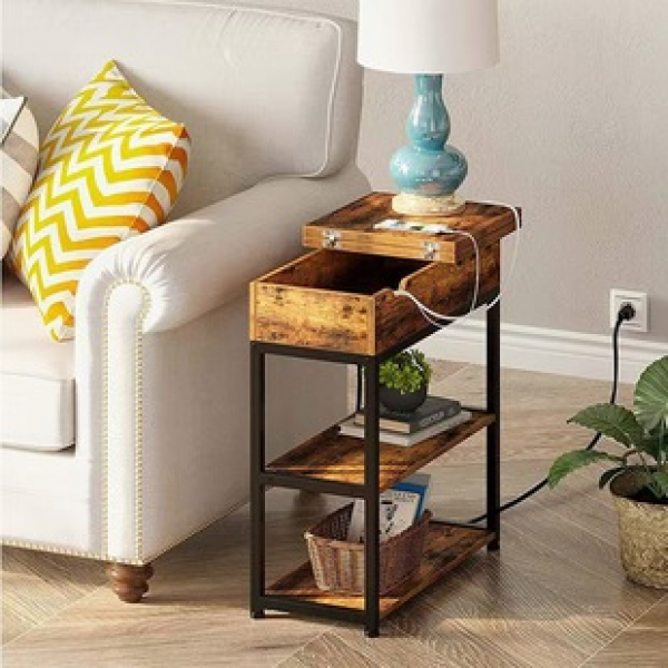 Manufacturer direct cross-border modern minimalist storage cabinet with socket and small edge for convenient charging and storage space trendy style