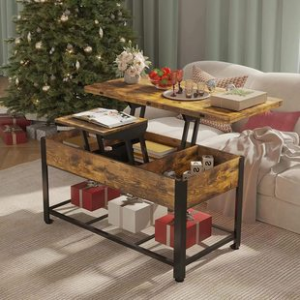 Cross border manufacturer direct sales tea table, home living room storage and storage, adjustable tea table, sofa side table, trendy tea table