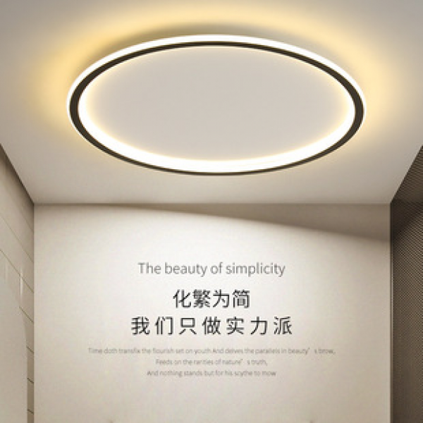 Minimalist modern living room light, Nordic round romantic master bedroom, personalized room ceiling light, new warm light, creative design