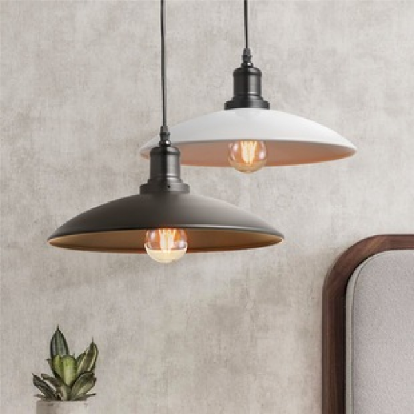 Nordic minimalist loft retro industrial style restaurant bar counter coffee shop internet cafe creative single head iron pot lid pendant light