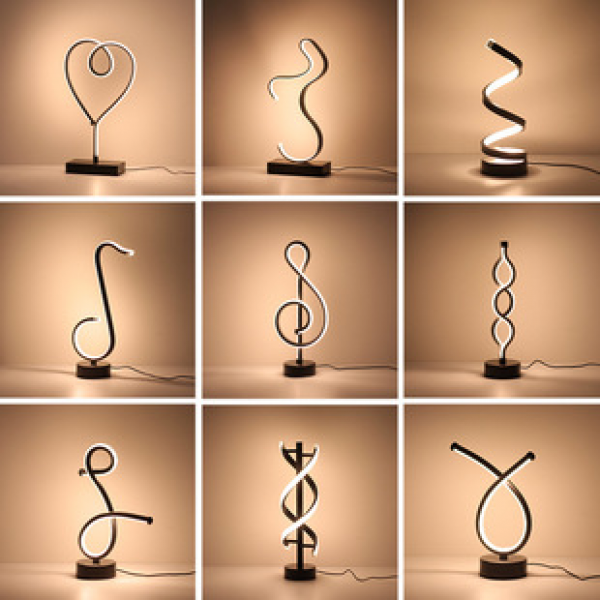 LED Bar Desk Lamp USB Plug in Atmosphere Light Decorative Atmosphere Light Nightlight Desktop Creative Light Clear Bar Desk Light