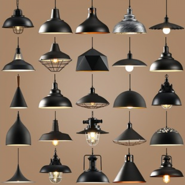 Retro American dining table pendant light, minimalist restaurant pendant light, bar lamp, single head industrial style wrought iron commercial hotpot restaurant light
