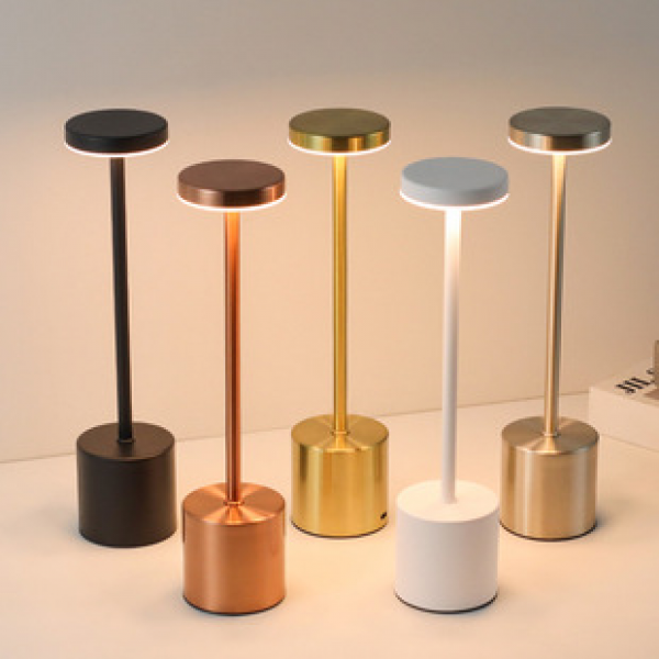 LED rechargeable desk lamp, I-shaped desk lamp, modern and simple USB touch bar desk lamp, ambient night light, cross-border