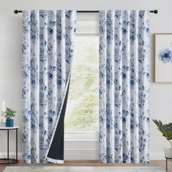 2PC new color blackout cloth curtains, living room bedroom decoration curtains, personalized decoration pole curtains