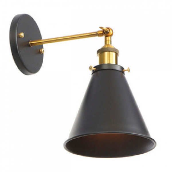 Industrial style wall lamp, wrought iron art, creative personality, loft, bar, clothing store, themed restaurant, living room, hallway, retro wall lamp