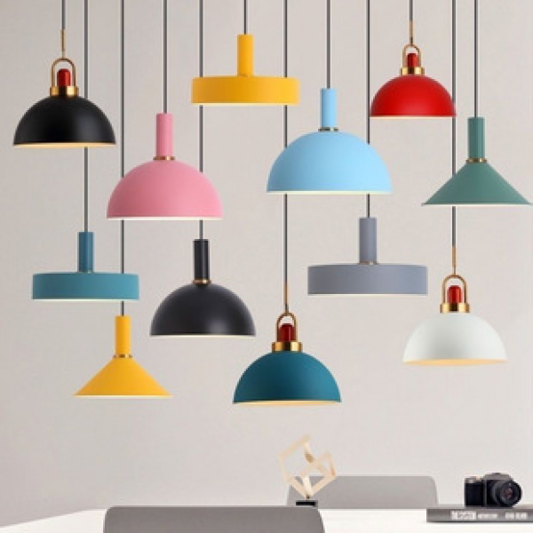 Nordic pendant light new macaron bar counter club light creative personality barbecue restaurant restaurant coffee shop commercial light